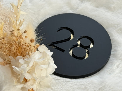 Round Number Plaque