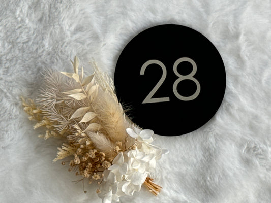 Round Number Plaque