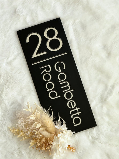 Rectangle Address Plaque