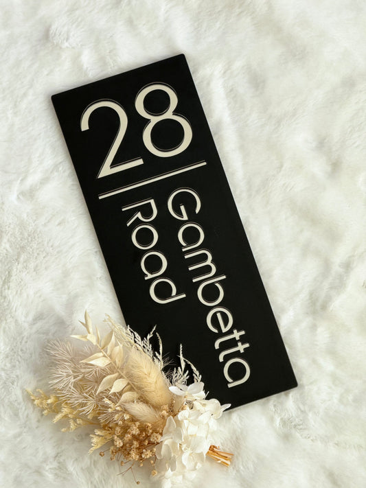 Rectangle Address Plaque