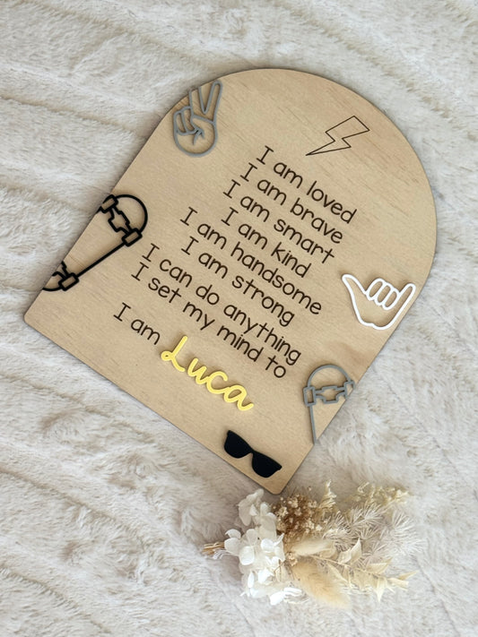 Skater Affirmation Board