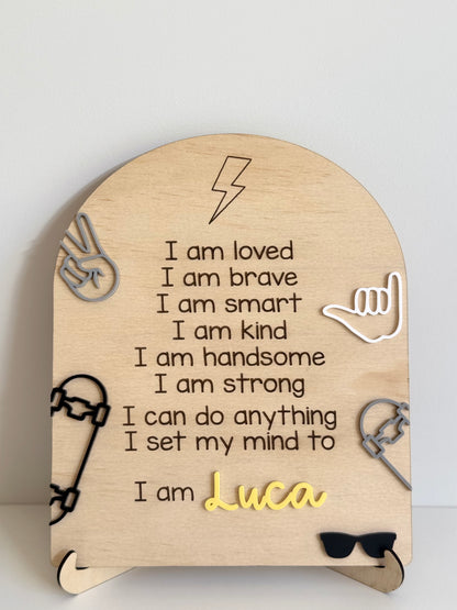 Skater Affirmation Board