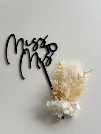 Miss to Mrs - Acrylic Cake Topper