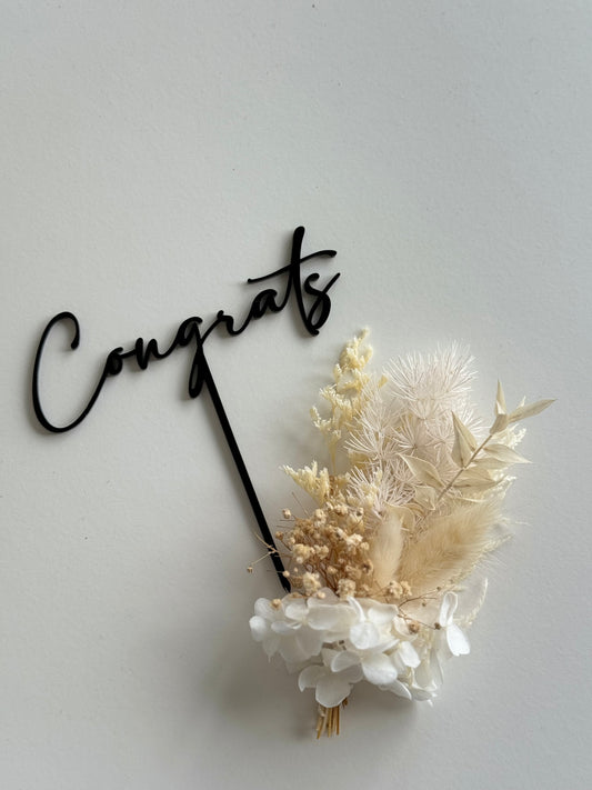 Congrats - Acrylic Cake Topper