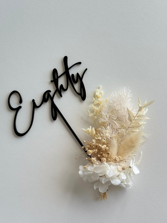 Eighty - Acrylic Cake Topper
