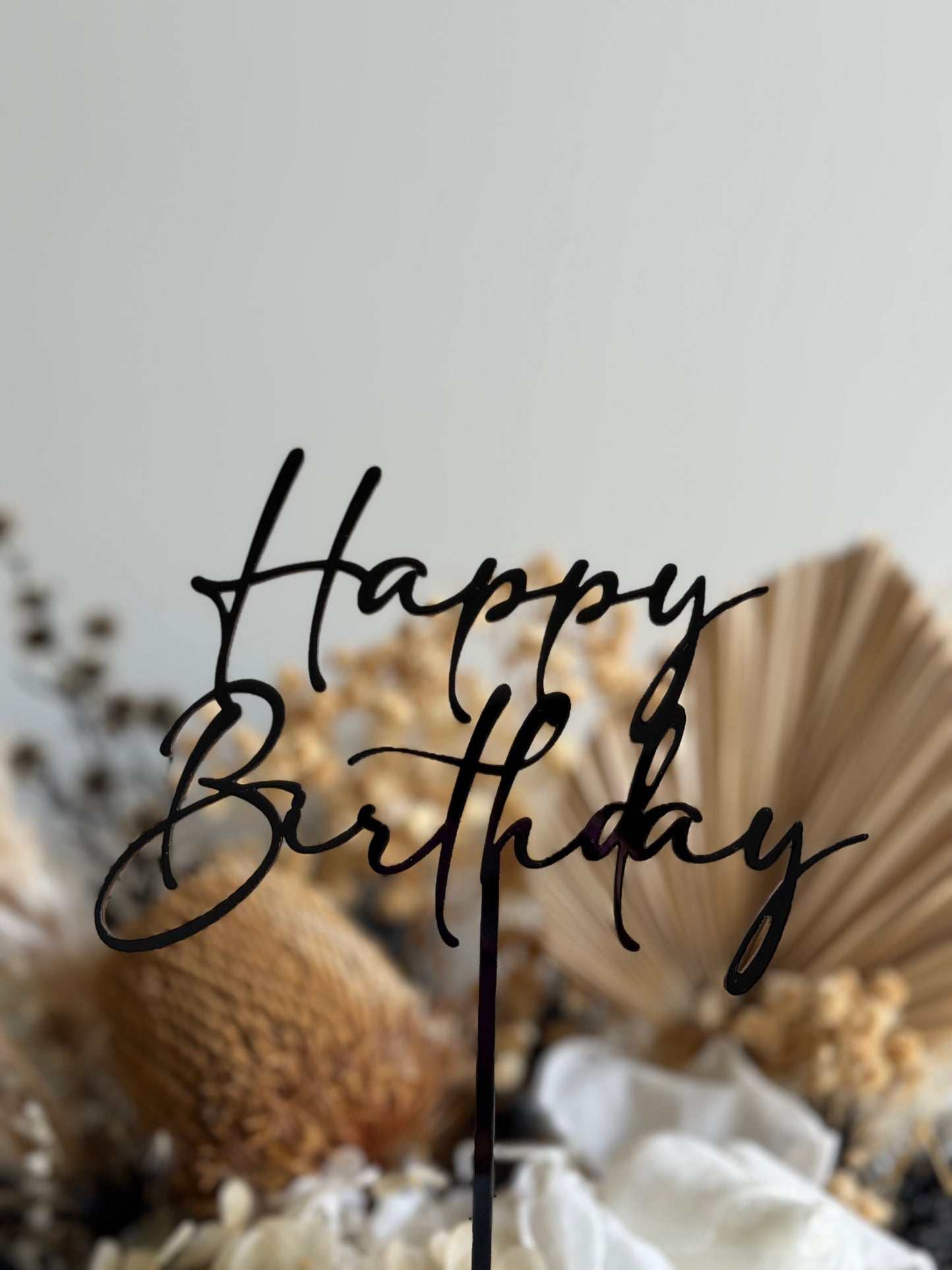 Happy Birthday - Acrylic Cake Topper