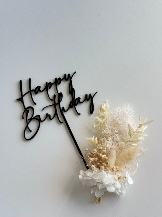 Happy Birthday - Acrylic Cake Topper