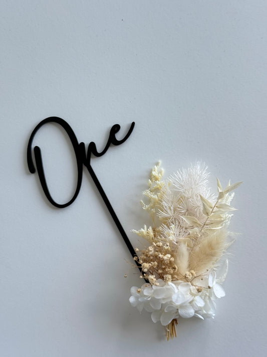One - Acrylic Cake Topper