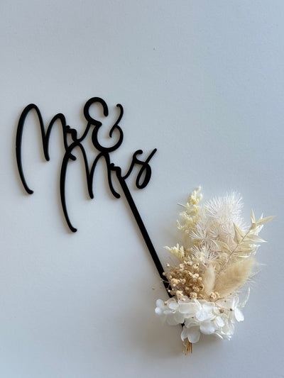 Mr and Mrs - Acrylic Cake Topper