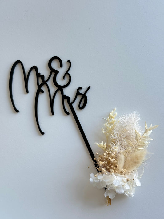 Mr and Mrs - Acrylic Cake Topper