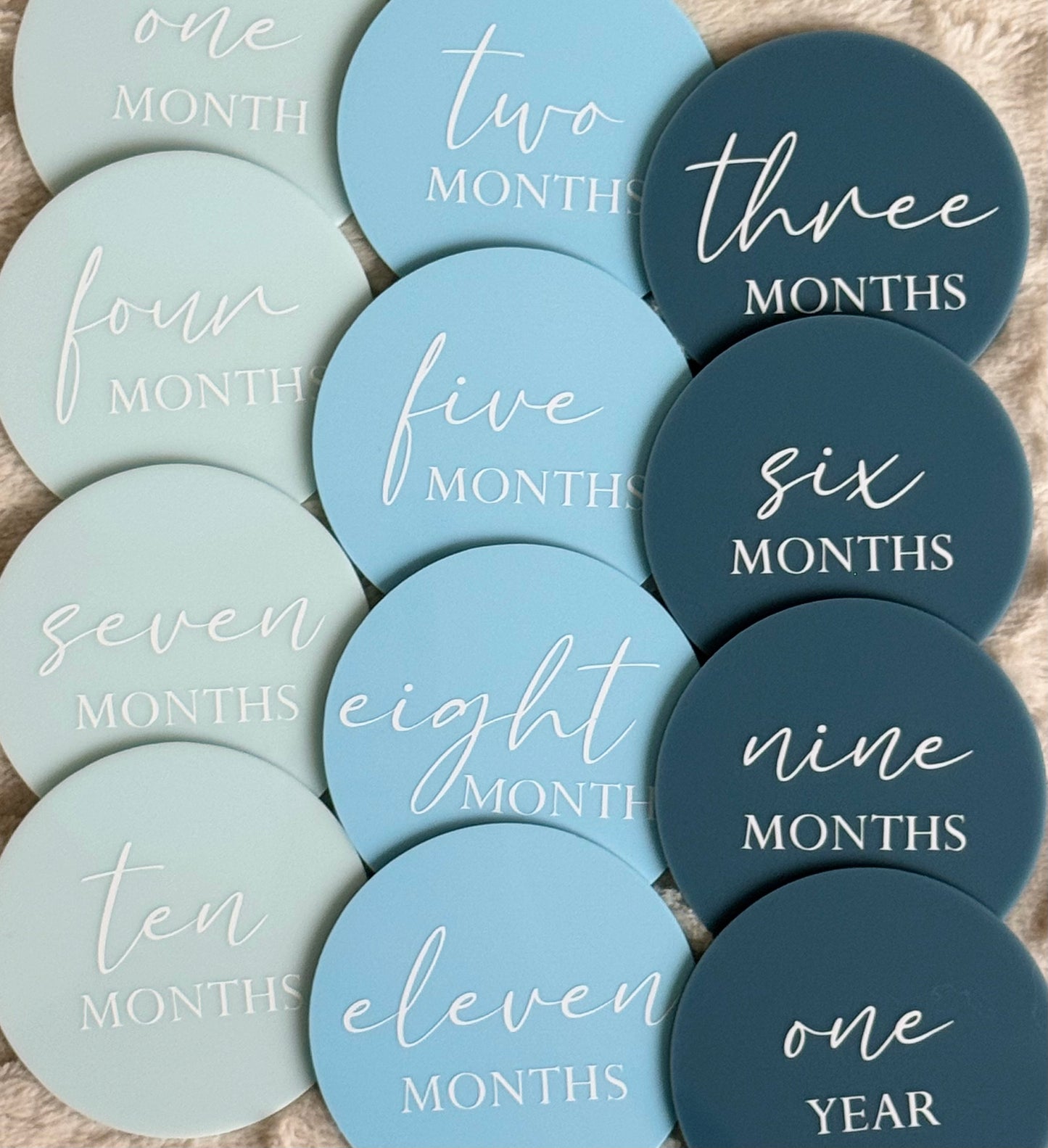 Acrylic Milestone Set - Blue