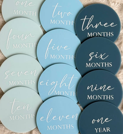 Acrylic Milestone Set - Blue
