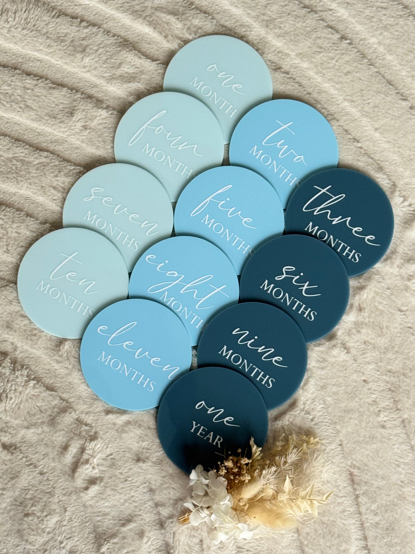 Acrylic Milestone Set - Blue