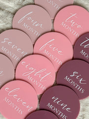 Acrylic Milestone Set - Pink