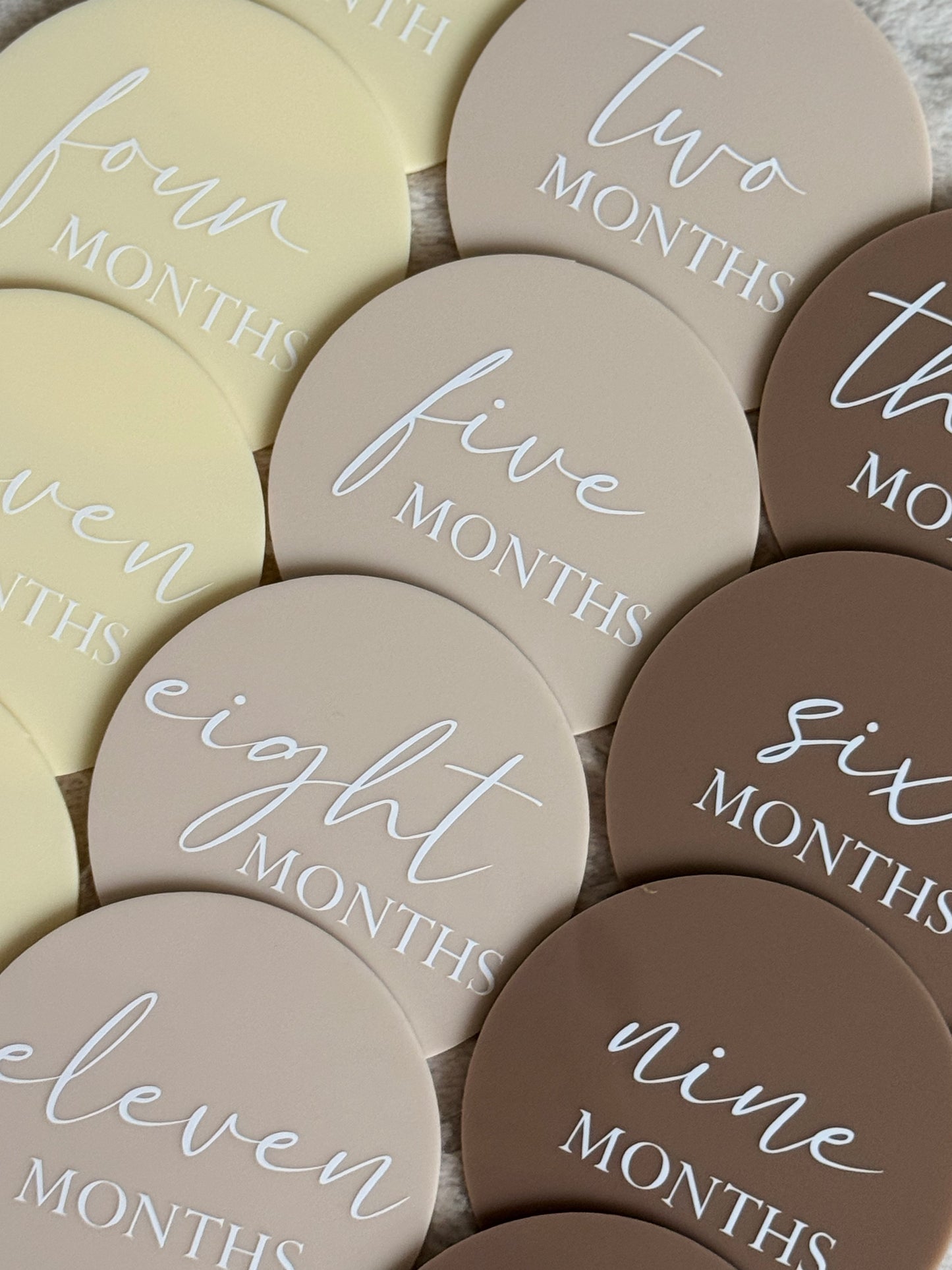 Acrylic Milestone Set - Neutral