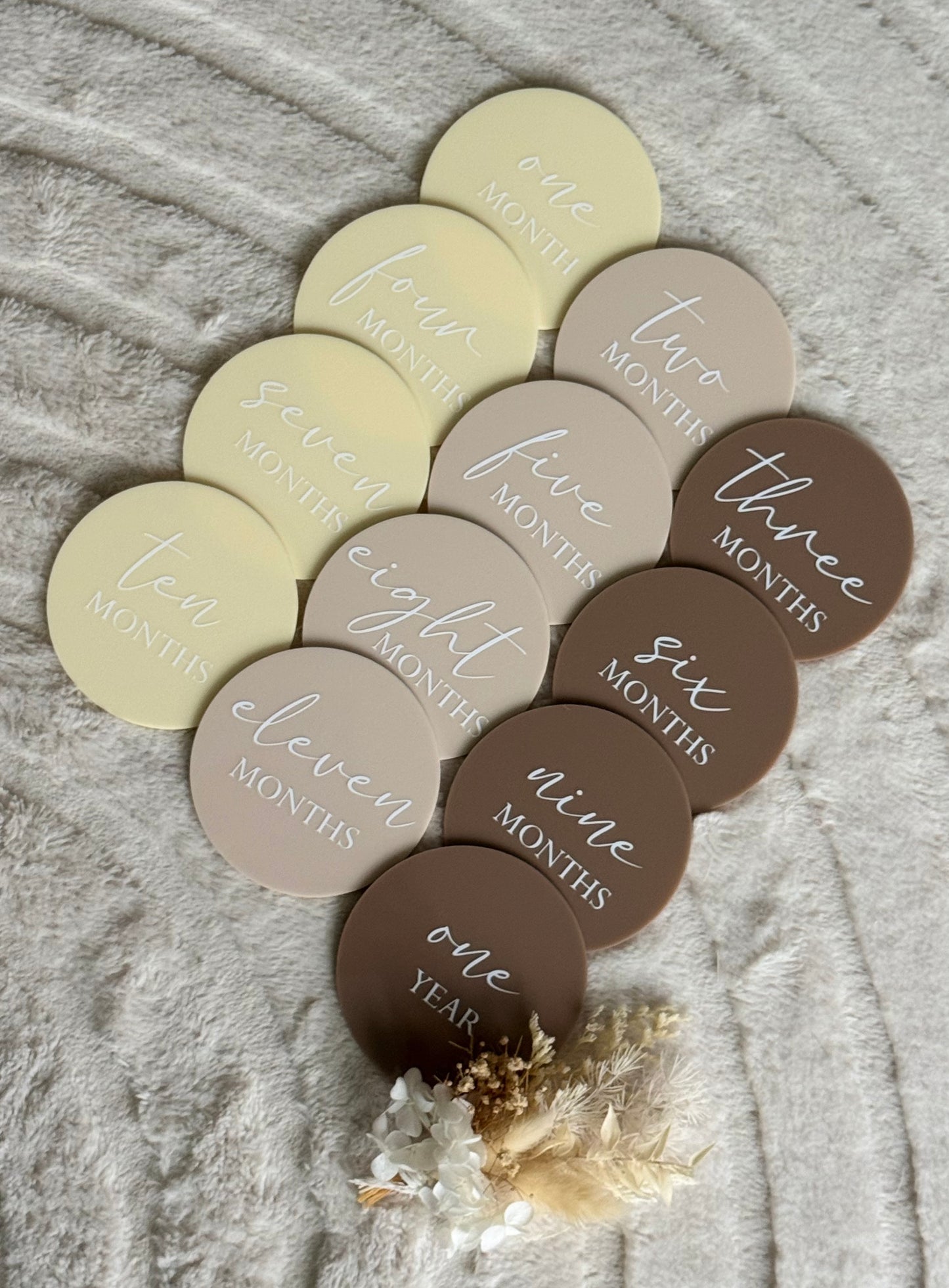 Acrylic Milestone Set - Neutral