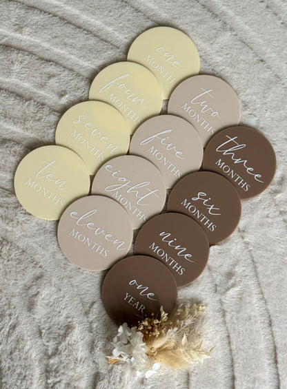 Acrylic Milestone Set - Neutral