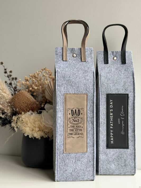 Father's Day Bottle Gift Tote