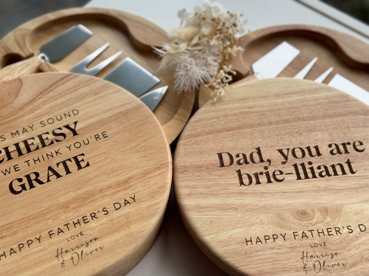 Father's Day Cheeseboard and Knife Set