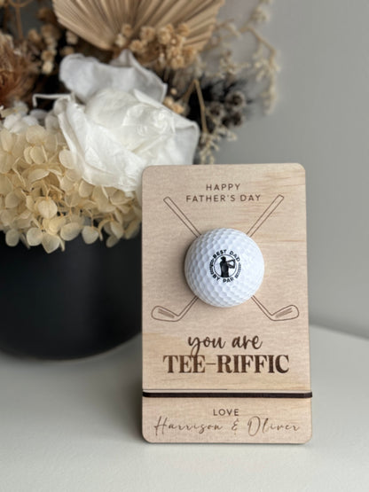 Father's Day Custom Golf Ball with Stand