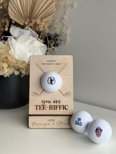 Father's Day Custom Golf Ball with Stand
