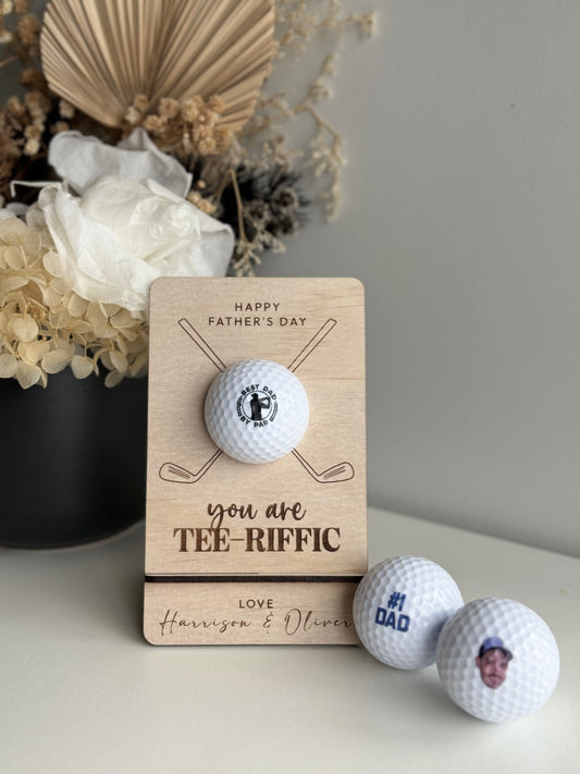 Father's Day Custom Golf Ball with Stand
