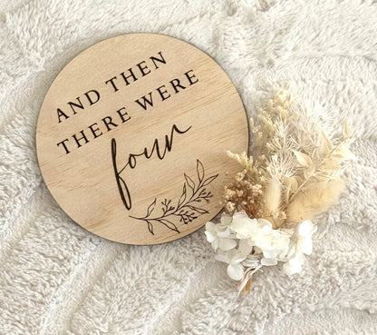 "And Then There Were" Announcement Plaque