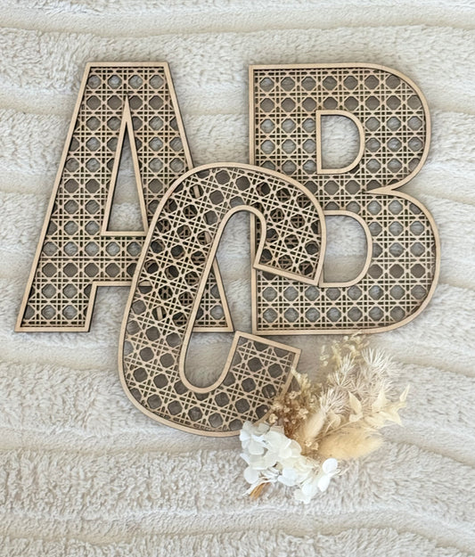 Rattan - Themed Letters