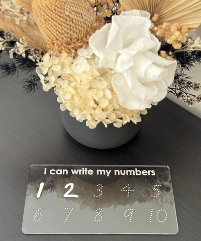 Number Trace Board