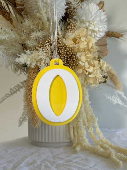 Dual Layer Initial Bag Tag