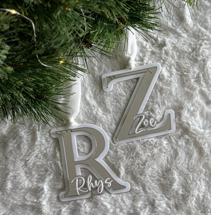 Triple Layered Name Ornament