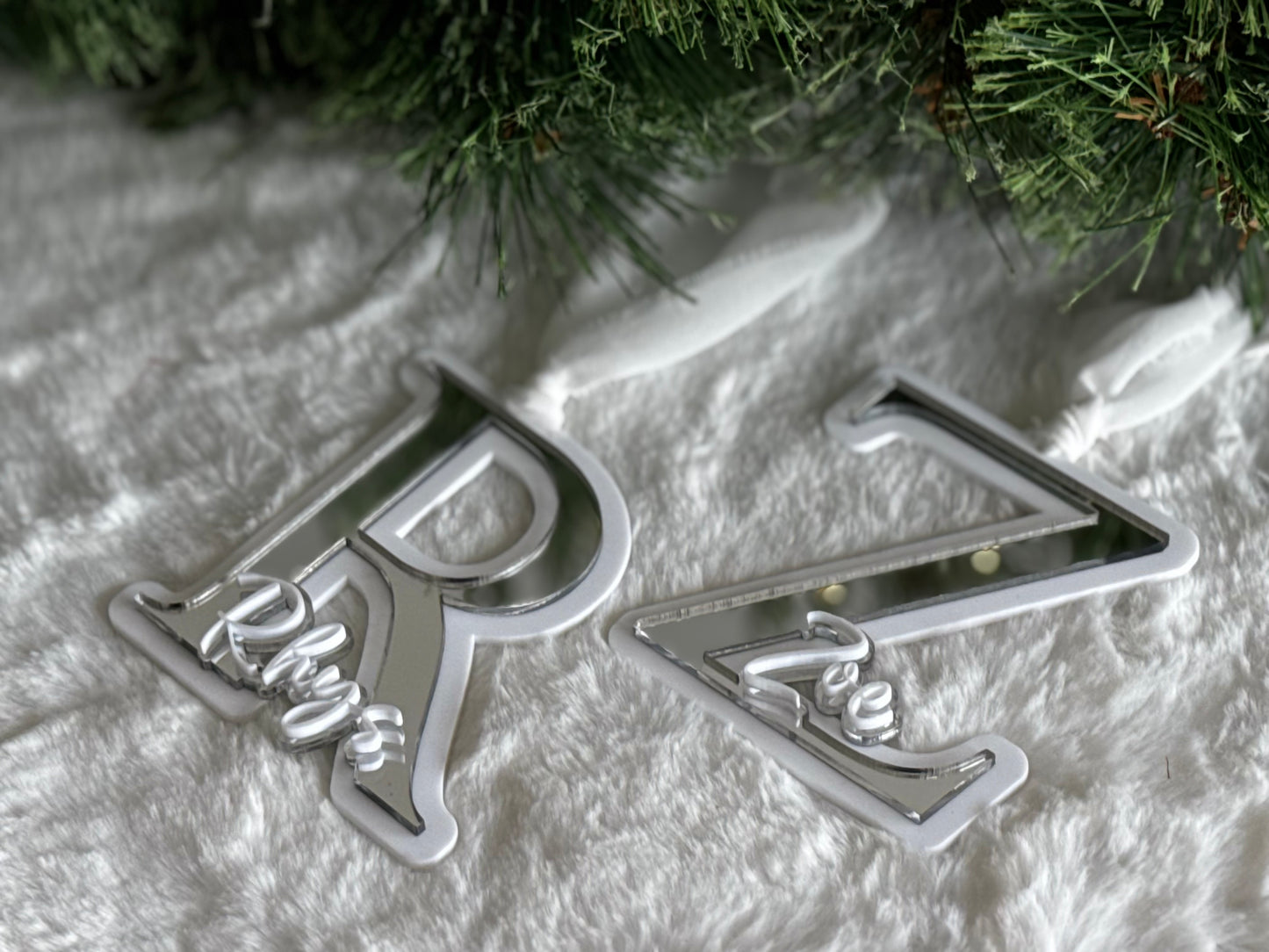 Triple Layered Name Ornament
