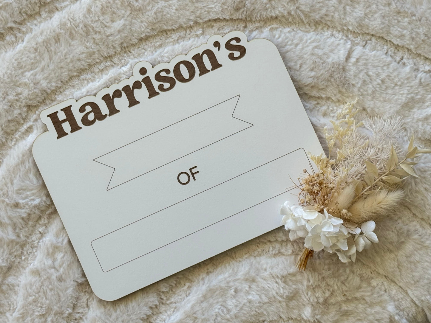 White First/Last Day Board