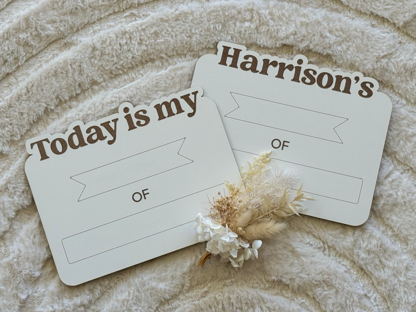 White First/Last Day Board