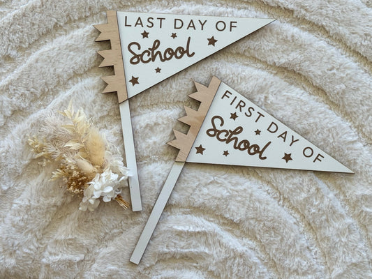 First/Last Day of School Flags
