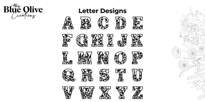 Wildflower - Themed Letters