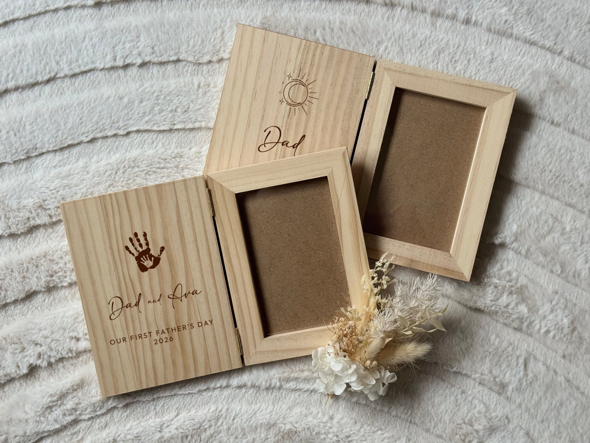 First Fathers Day Photo Book Frame