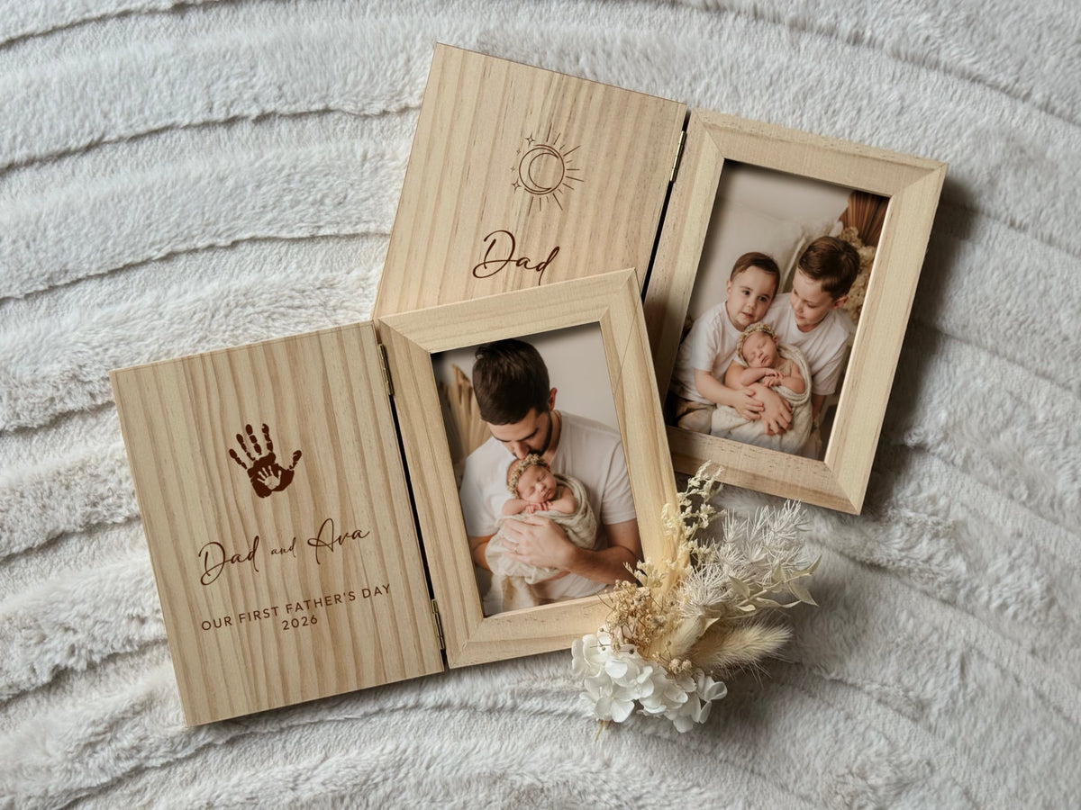 Moon and Back Photo Book Frame