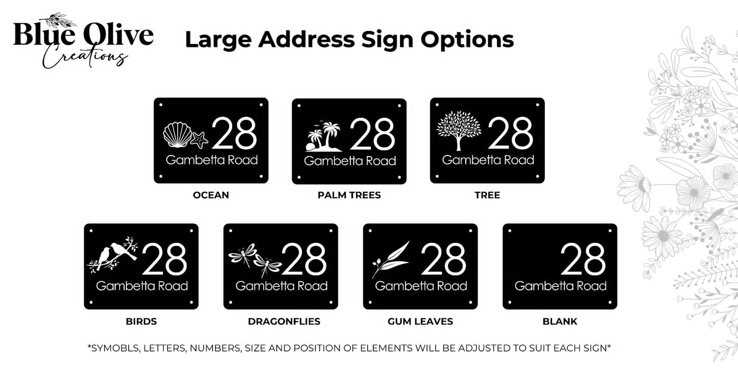 Address Sign - Large